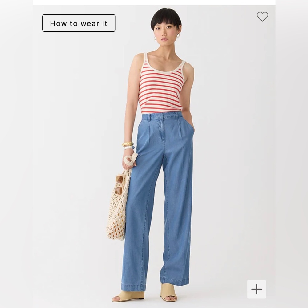NWT Capeside pant in lightweight chambray SIZE 12